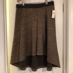 Gold shimmer Anthropologie skirt